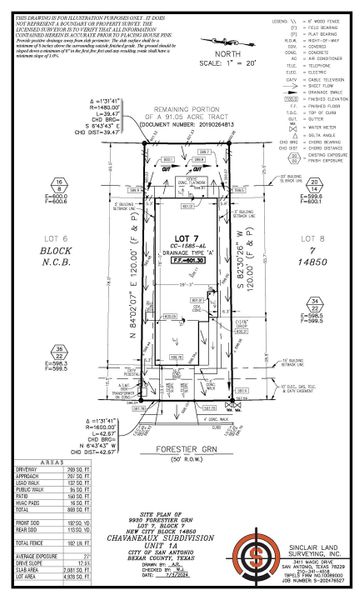 9930 forestier grn - site plan