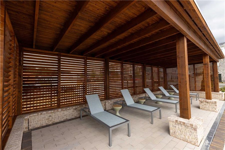 Exterior details and patio area of a home in , Buford (Image 3).