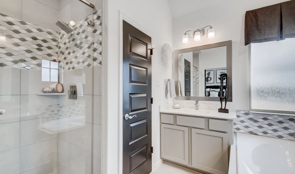 Owner's walk-in shower