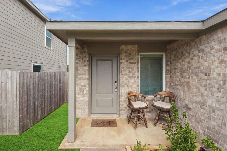 Enjoy porch views on a quiet street