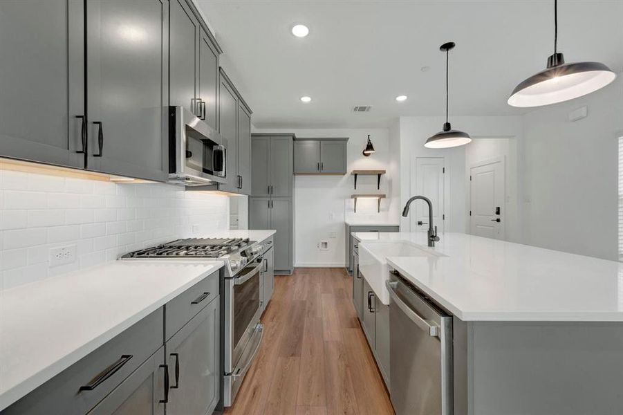 Furnished interior view inside a new home in Providence Commons, Providence Village (Image 6).