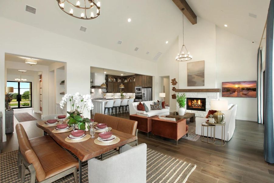 Furnished interior view inside a new home in Two Step Farm Showcase, Montgomery (Image 3). Furnished interior view inside a new home in Two Step Farm Showcase, Montgomery (Image 3).