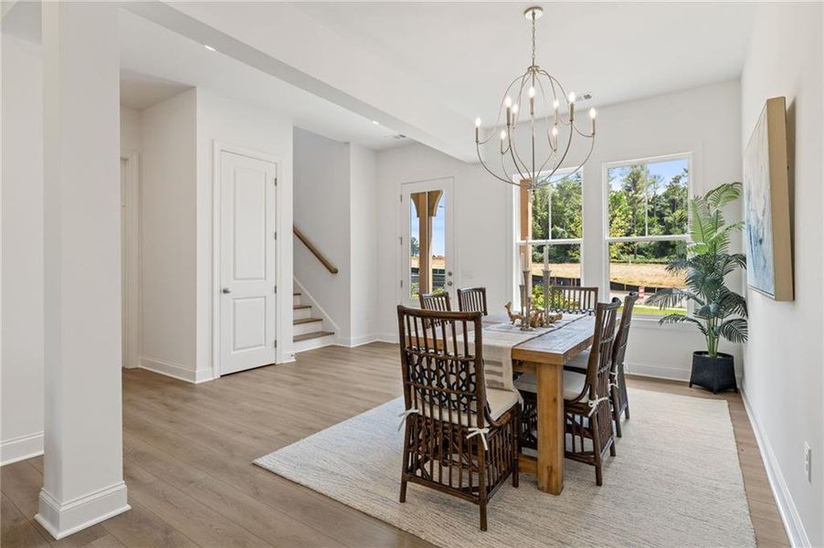 Furnished interior view inside a new home in Ashbury Commons, Powder Springs (Image 19).