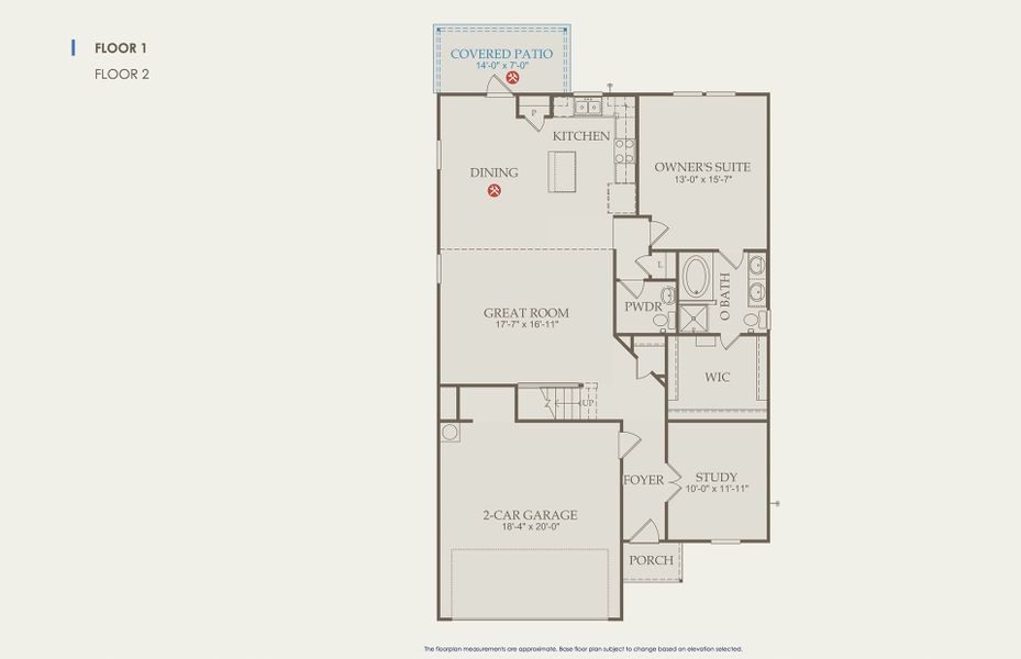 Granville Floor Plan, Quick Move-In Home, Floor 1