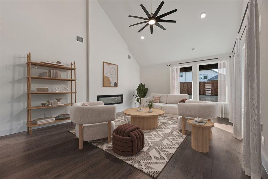 Furnished interior view inside a new home in Tavolo Park, Fort Worth (Image 9). Furnished interior view inside a new home in Tavolo Park, Fort Worth (Image 9).