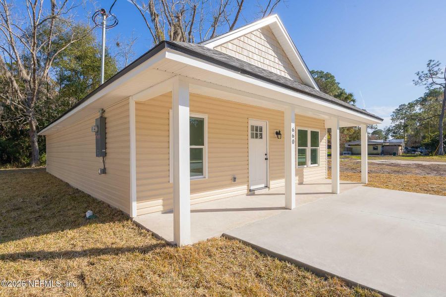 Exterior details and patio area of a home in , St. Augustine (Image 22). Exterior details and patio area of a home in , St. Augustine (Image 22).