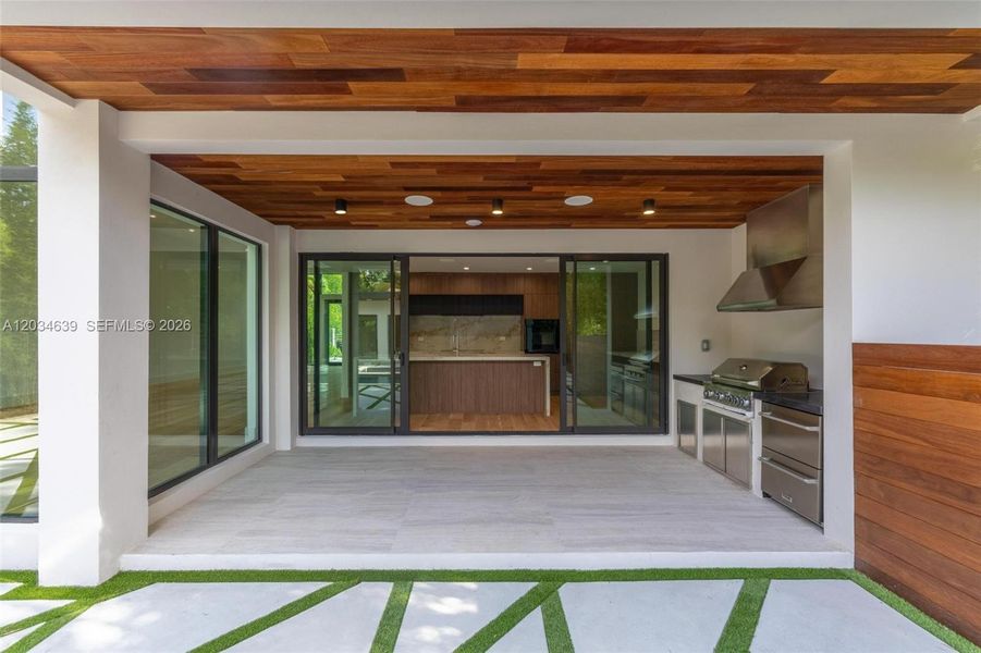 Exterior details and patio area of a home in , Miami (Image 28). Exterior details and patio area of a home in , Miami (Image 28).