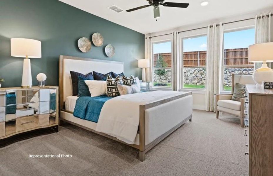 Here, modern elegance meets cozy comfort, creating a space that feels both fresh and inviting.