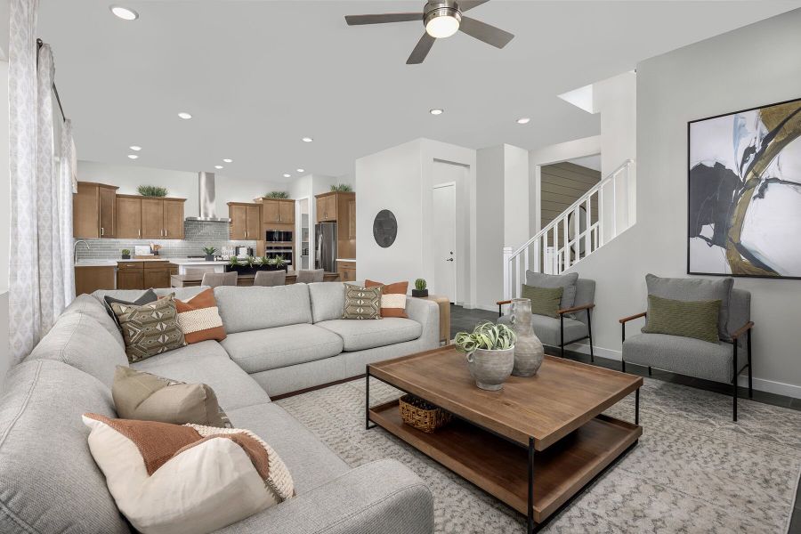 Representative furnished interior of a home built from the Tawny by Mattamy Homes in Empire Pointe, Queen Creek (Image 7).