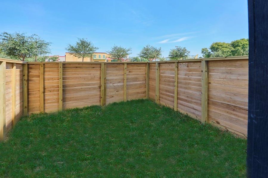 Private yard Private yard