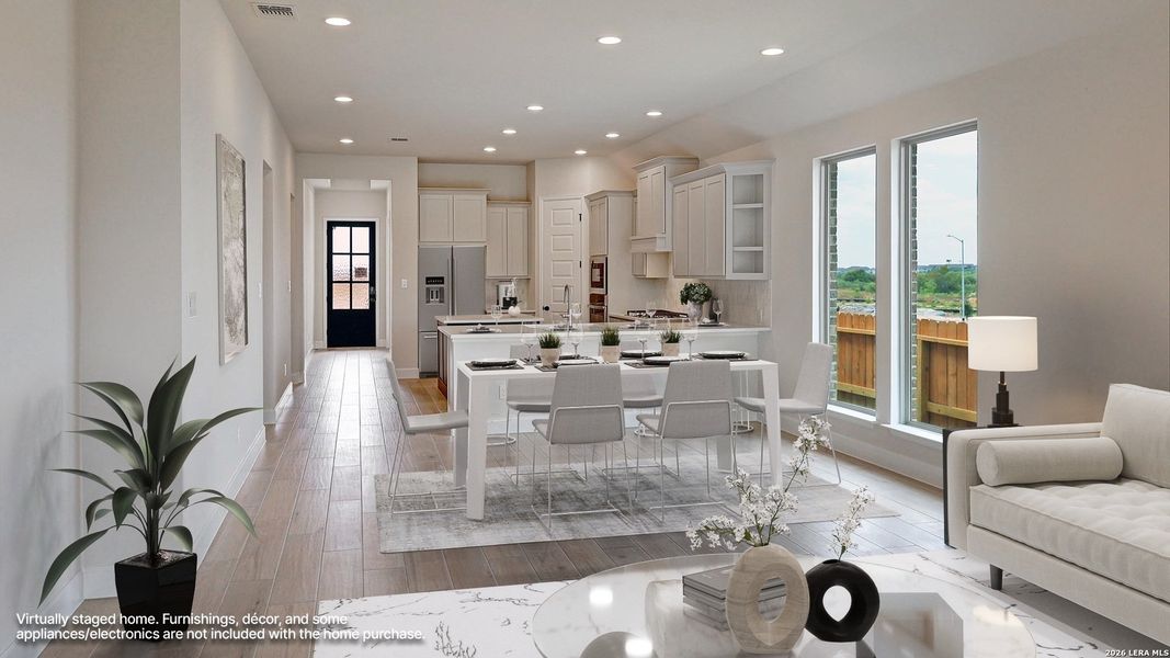 Furnished interior view inside a new home in Briggs Ranch, San Antonio (Image 11).