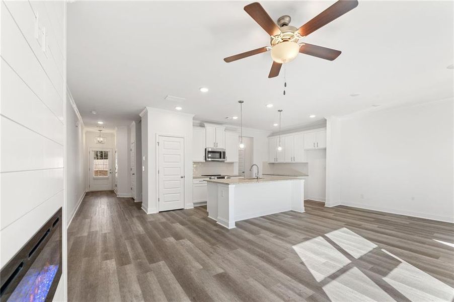 Furnished interior view inside a new home in Mulberry Summit, Flowery Branch (Image 10).