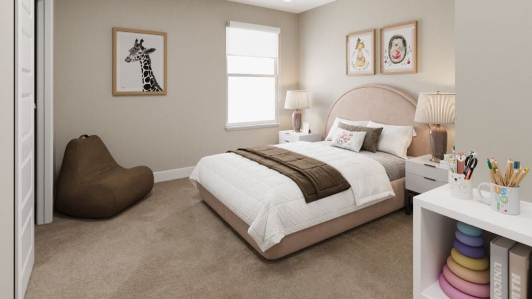 Representative furnished interior of a home built from the Peak by Taylor Morrison in Sugar Creek Alpine Collection, Loveland (Image 8).