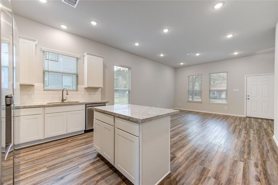 View from your kitchen overlooking the living room