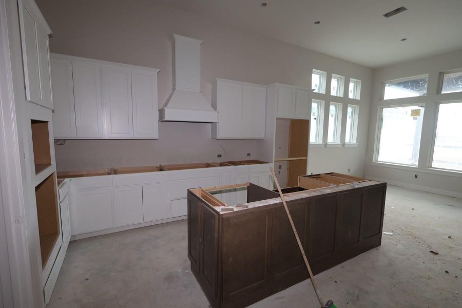 In-progress construction of a new home in Bridgeland Central: Emerald Heights - Enclave Row Collection, Cypress, TX (Image 9).