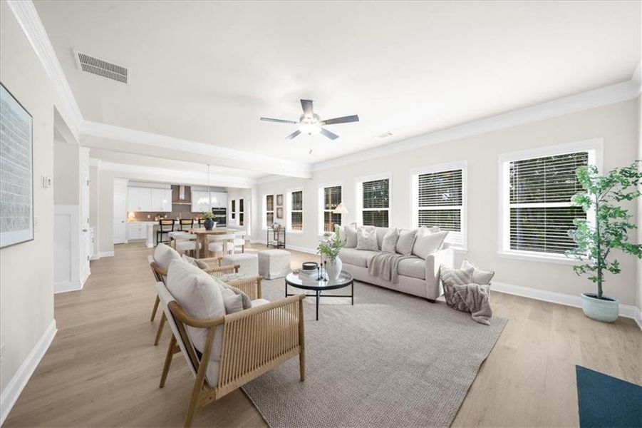 Furnished interior view inside a new home in River Rock, Ball Ground (Image 33).
