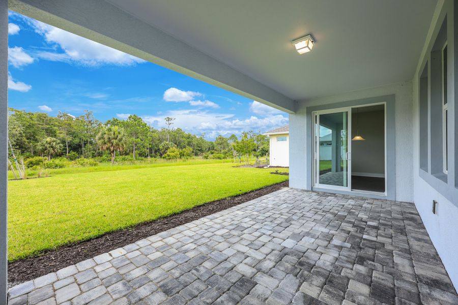 Representative exterior details of a home built from the Jupiter by William Ryan Homes in The Sanctuary – Royal Collection, Punta Gorda (Image 3).
