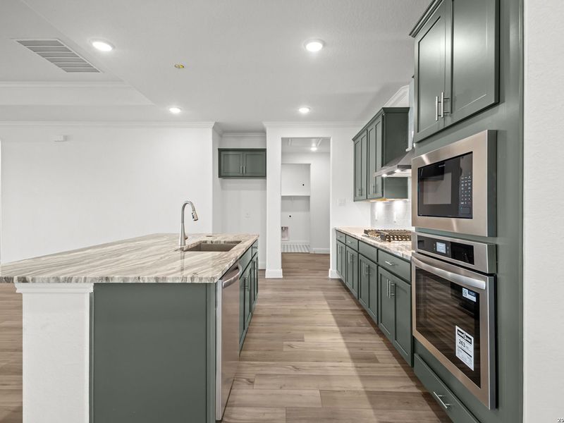 Furnished interior view inside a new home in The Reserve at Potranco Oaks, Castroville (Image 11).