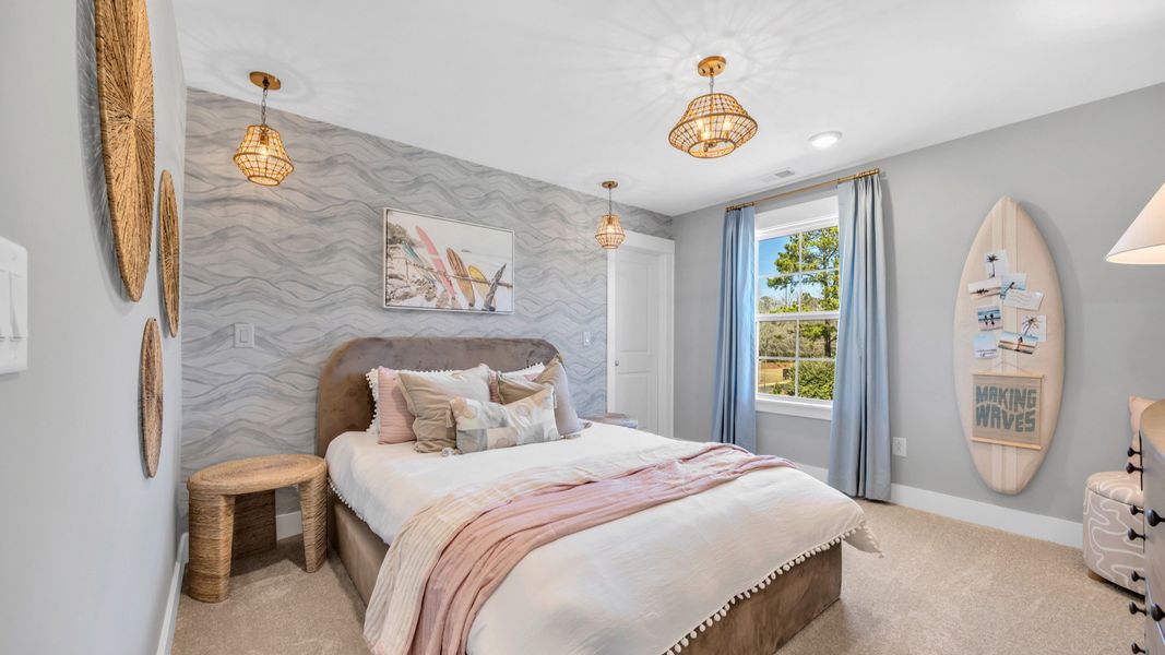 Furnished interior view inside a new home in Oak Bend, James Island (Image 17).