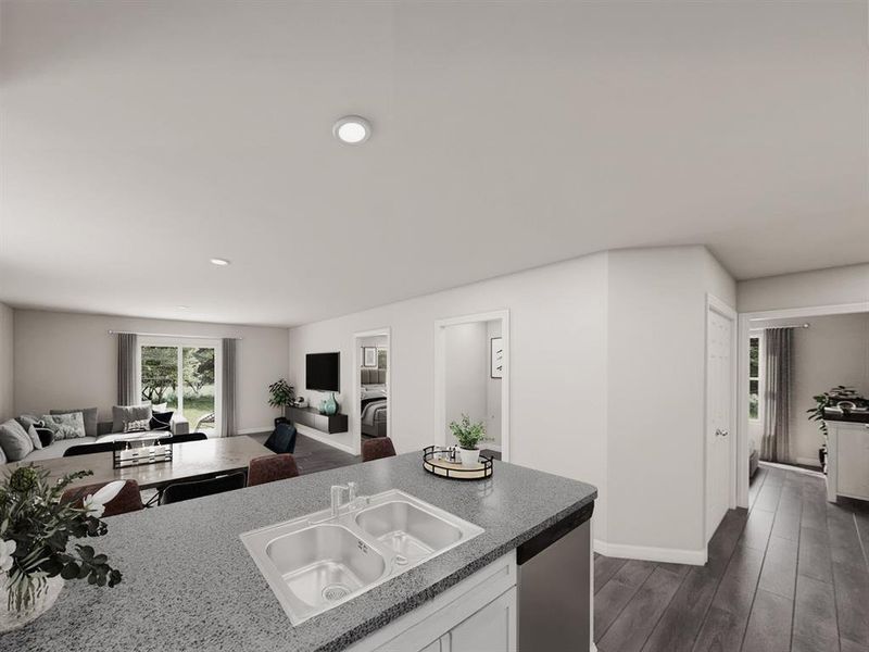 Furnished interior view inside a new home in Milford Farms, Milford (Image 5).