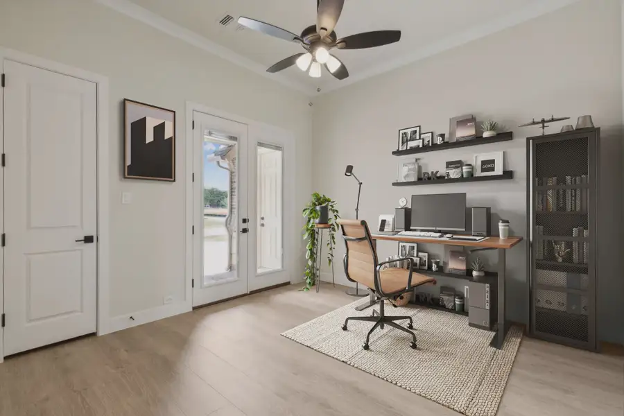 Representative furnished interior of a home built from the Vienna II by Chesmar Homes in The Vines, Haslet (Image 7). Representative furnished interior of a home built from the Vienna II by Chesmar Homes in The Vines, Haslet (Image 7).
