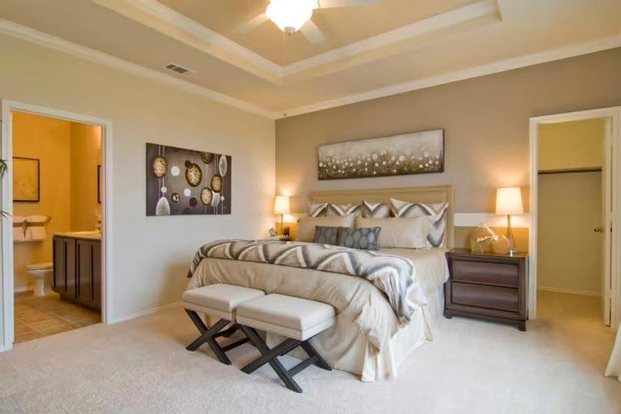 Photo of Centex model home with same floor plan, not of actual home listed.