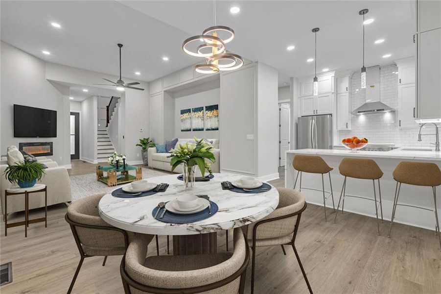 Furnished interior view inside a new home in , Fairburn (Image 13).