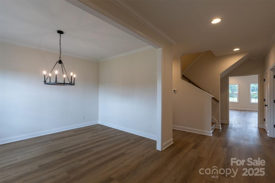 dining room view from front door