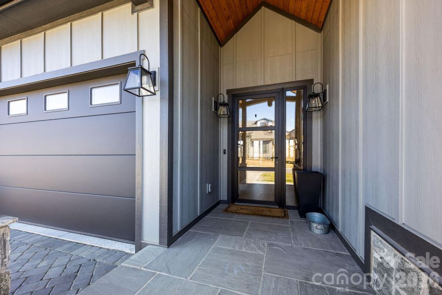 Exterior details and patio area of a home in , Arden (Image 25).