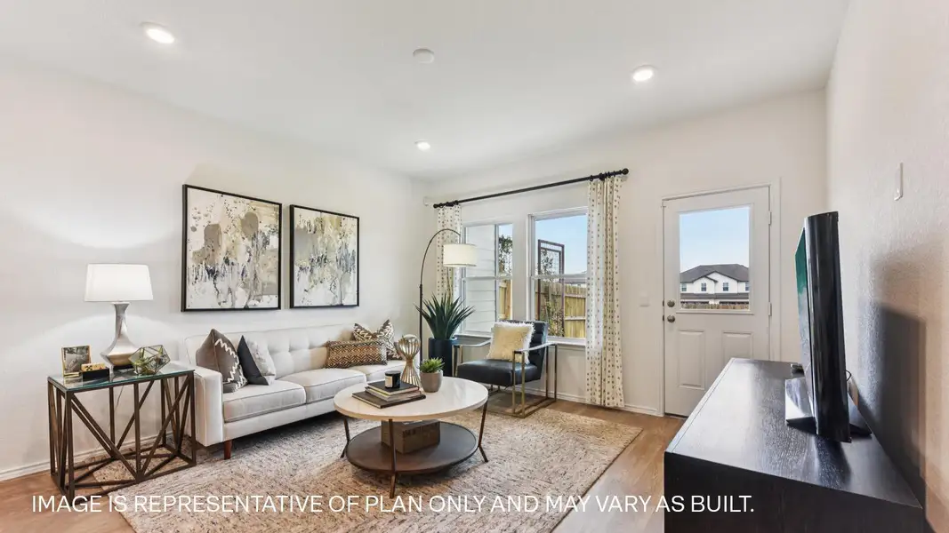 Furnished interior view inside a new home in Palomino, Manor (Image 5).