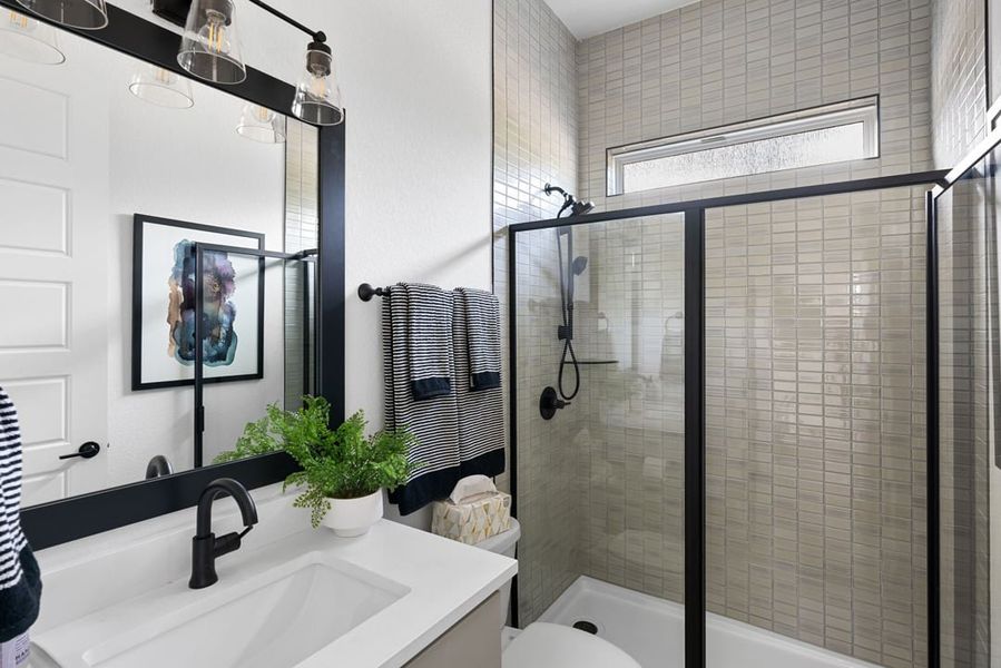 Furnished interior view inside a new home in Park Collection at Heritage, Dripping Springs (Image 31).