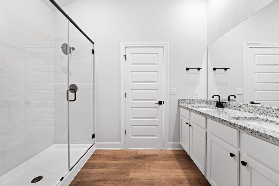 Furnished interior view inside a new home in Whisper Valley, Manor (Image 6).