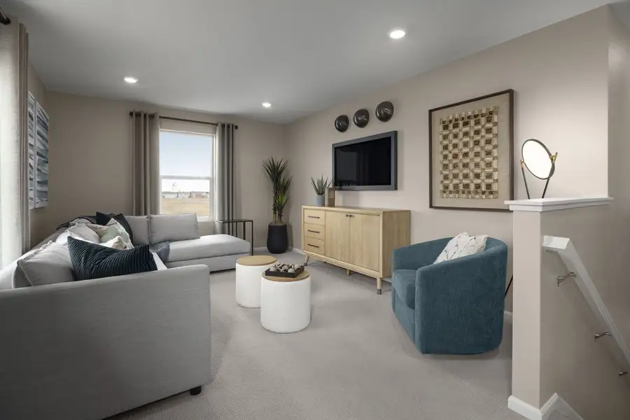 Representative furnished interior of a home built from the 2390 Modeled by KB Home in Bennett Crossing Reserve, Bennett (Image 5).