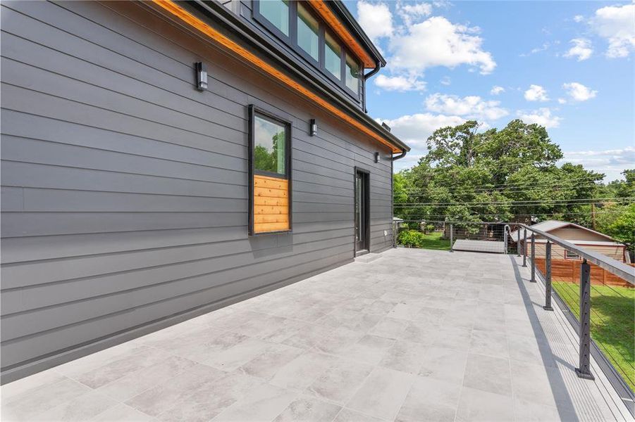 Exterior details and patio area of a home in , Austin (Image 30).