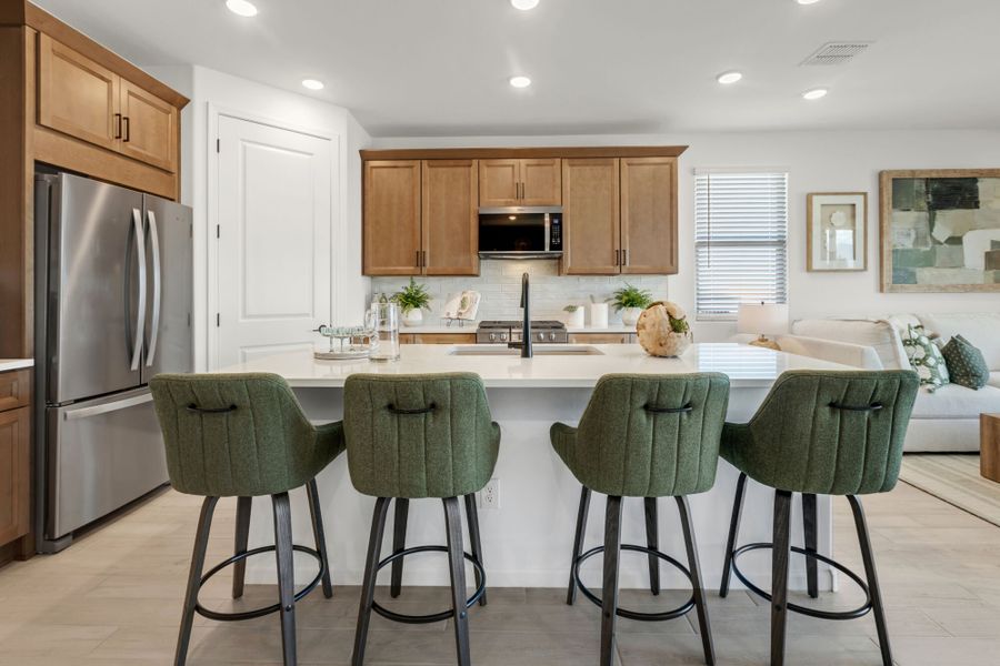 Representative furnished interior of a home built from the Copper by Mattamy Homes in Oasis At Rocking K, Vail (Image 10).