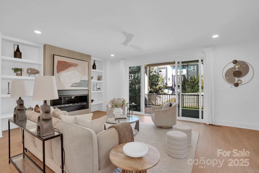 Furnished interior view inside a new home in , Charlotte (Image 17). Furnished interior view inside a new home in , Charlotte (Image 17).