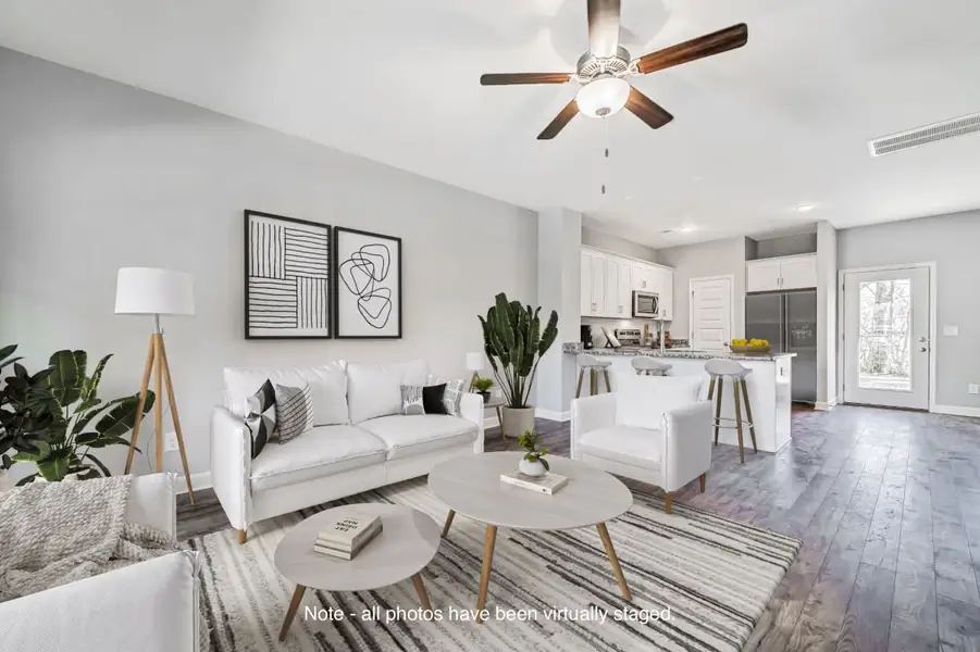 Representative furnished interior of a home built from the Fairfax by Parkside Builders in Oxford Station, Gallatin (Image 5).