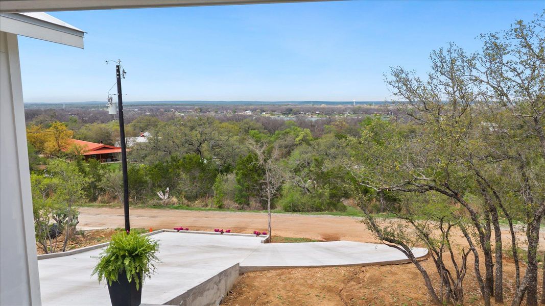 Lake Marble Falls View and long range hill country views