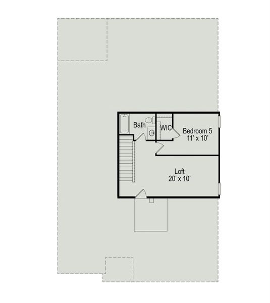 The Davenport II Second Floor Plan The Davenport II Second Floor Plan