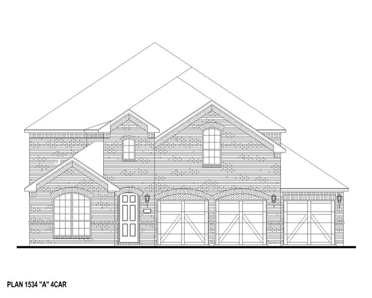 Plan 1534 Elevation A (4C)