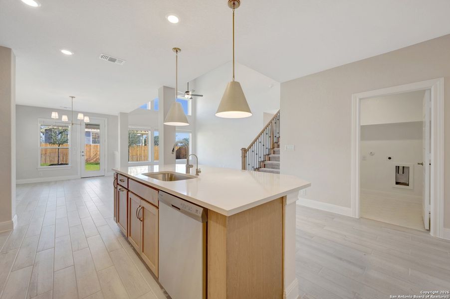 Furnished interior view inside a new home in Davis Ranch 50', San Antonio (Image 8).