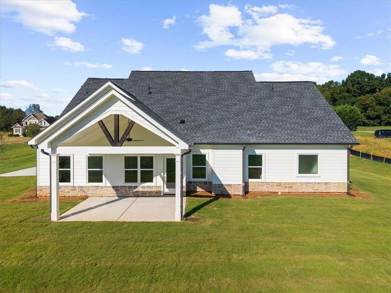 Exterior details and patio area of a home in , Cumming (Image 34).