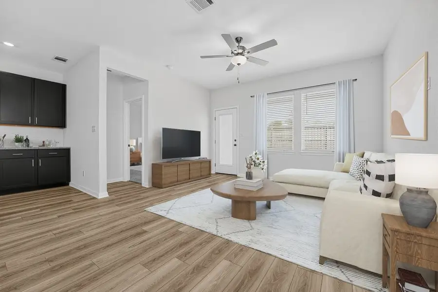 Furnished interior view inside a new home in Sunfield, Buda (Image 6).