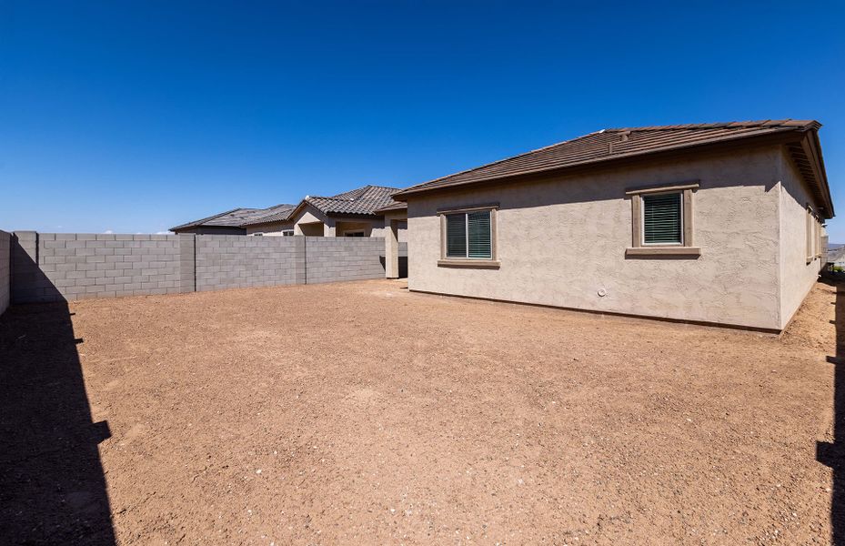 Exterior details and patio area of a home in El Rancho Santa Rosa, Maricopa (Image 21).