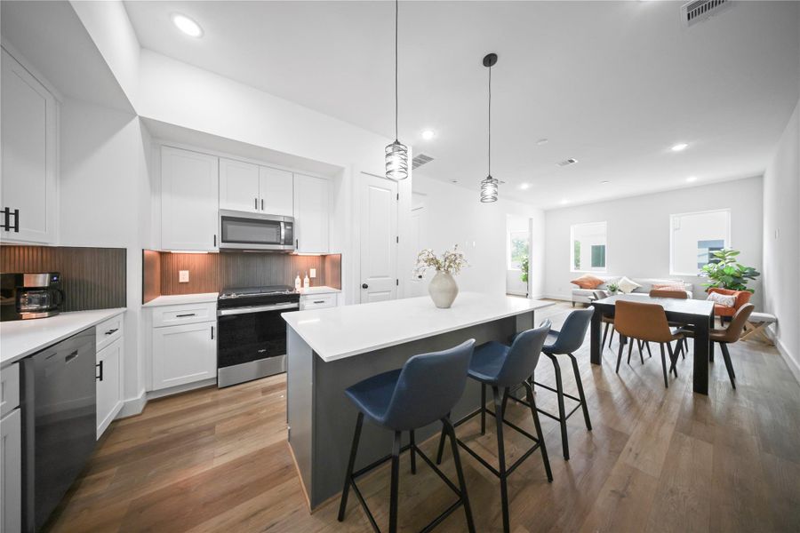 Furnished interior view inside a new home in , Houston (Image 11).