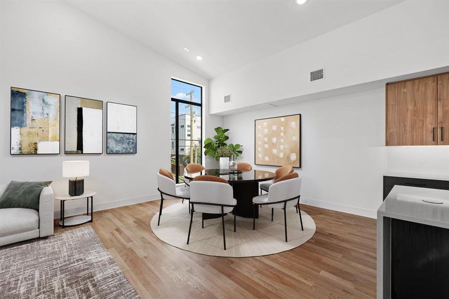 Furnished interior view inside a new home in , Dallas (Image 8). Furnished interior view inside a new home in , Dallas (Image 8).