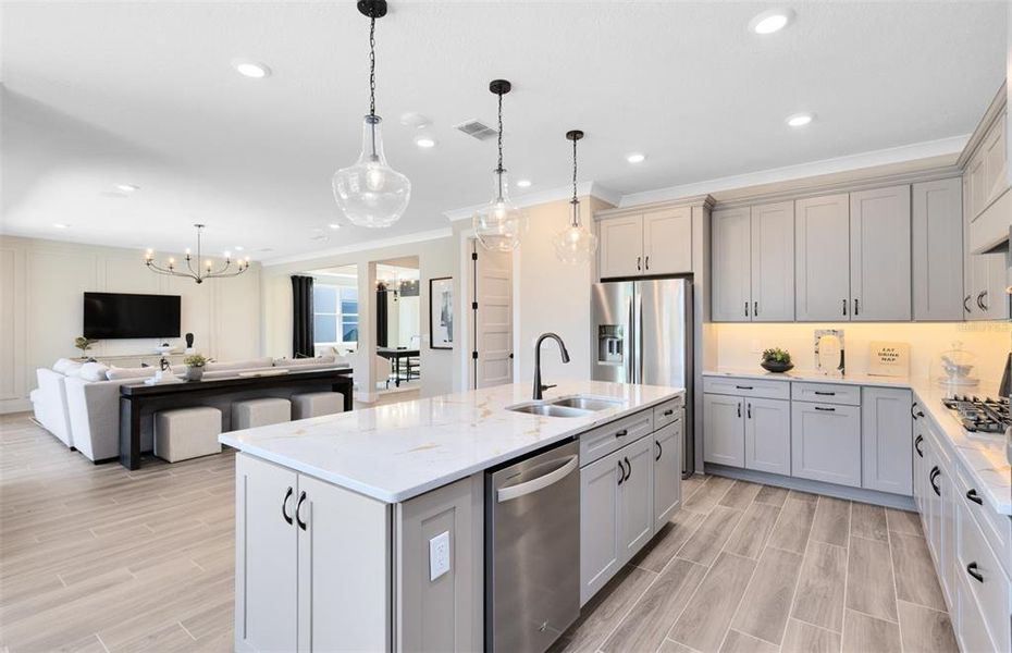 Furnished interior view inside a new home in Parkside Trails, Clermont (Image 28).
