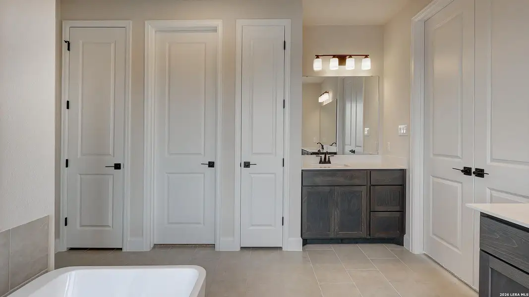 Furnished interior view inside a new home in Alsatian Oaks, Castroville (Image 9).