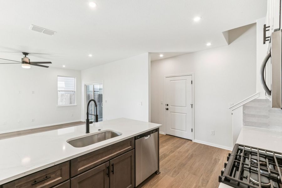 Furnished interior view inside a new home in Porter Country, Buda (Image 6). Furnished interior view inside a new home in Porter Country, Buda (Image 6).