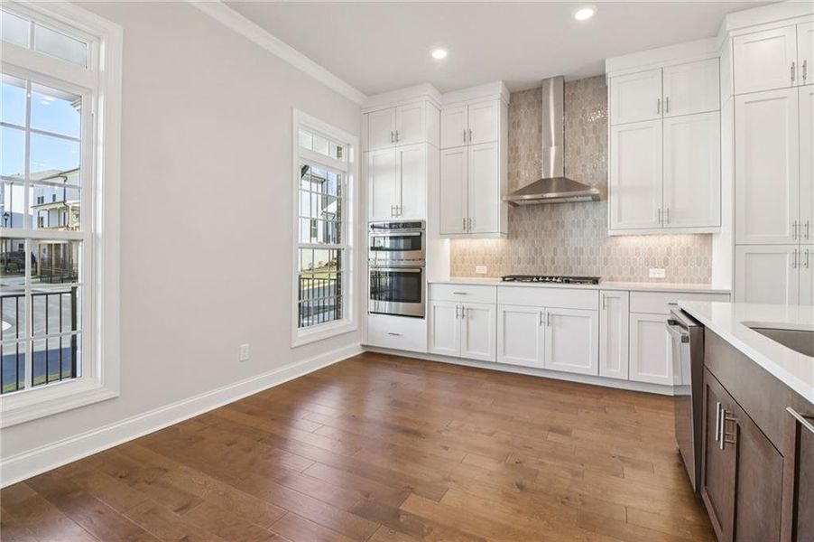Furnished interior view inside a new home in Brackley Single Family, Cumming (Image 12). Furnished interior view inside a new home in Brackley Single Family, Cumming (Image 12).
